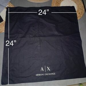 Armani Exchange Black Logo Dust Bag